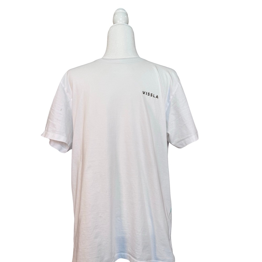 Vissla Graphic T-Shirt White Good Condition